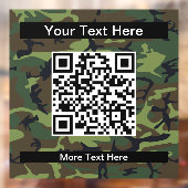 Groene Camo, Camouflage, Militair, Leger Raamsticker (Vel 2)