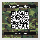 Groene Camo, Camouflage, Militair, Leger Raamsticker (Vel)