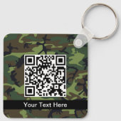 Groene Camo, Camouflage, Militair, Leger Sleutelhanger (Achterkant)