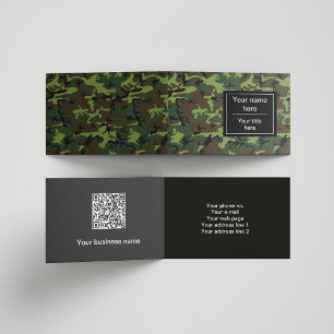 Groene Camo, Camouflage, Militair, Leger Visitekaartje