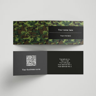 Groene Camo, Camouflage, Militair, Leger Visitekaartje