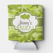 Groene Camo, Camouflage Vrijgezellenfeest Blikjeskoeler (Achterkant)