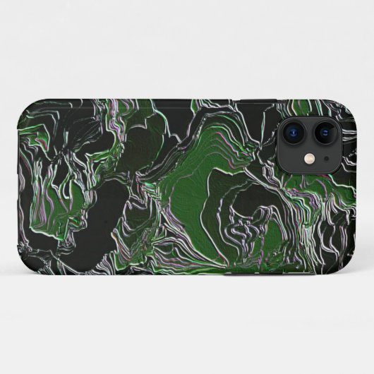 Groene Camo Case-Mate iPhone Case (Achterkant (horizontaal))