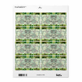Groene camo etiket (Full Sheet)