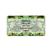 Groene camo etiket (Voorkant)