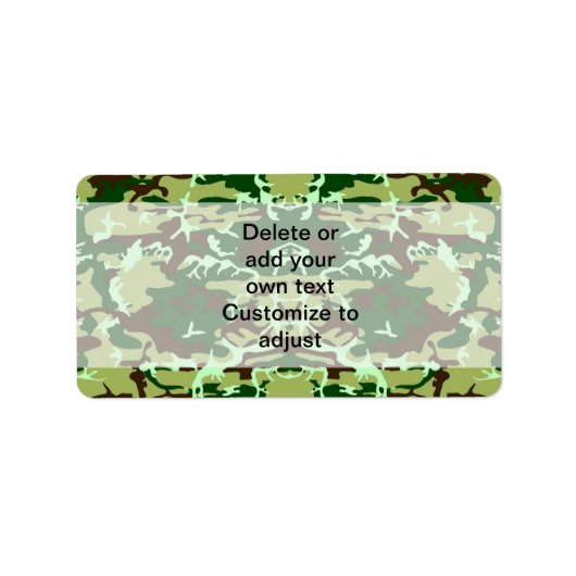 Groene camo etiket (Voorkant)
