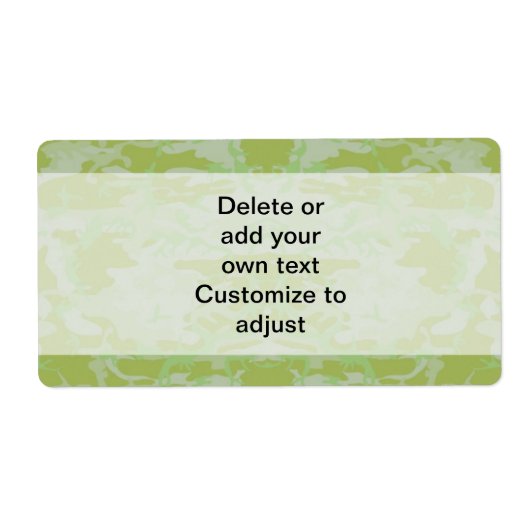 Groene camo etiket (Voorkant)