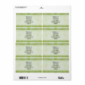Groene camo etiket (Full Sheet)