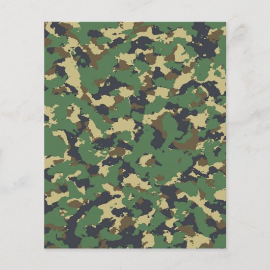 Groene camo flyer (Voorkant)