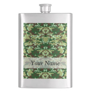 Groene camo heupfles