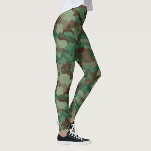 Groene Camo Hoge Legging