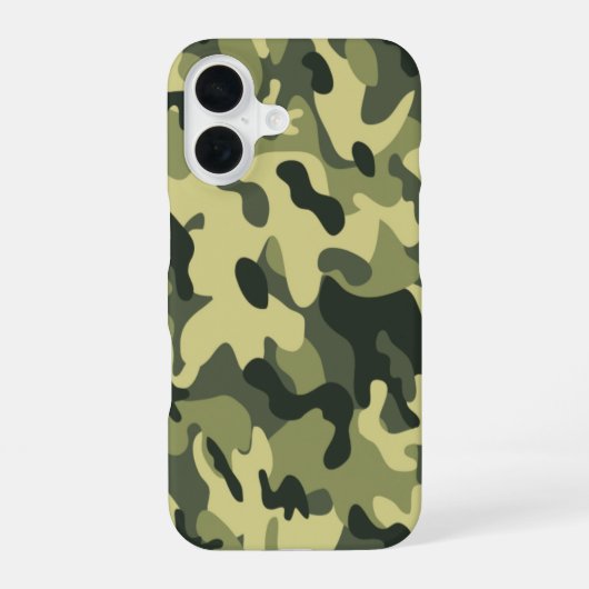 Groene Camo iPhone 16 Hoesje (Achterkant)