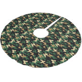 Groene Camo Kerstboom Rok (Gekanteld)