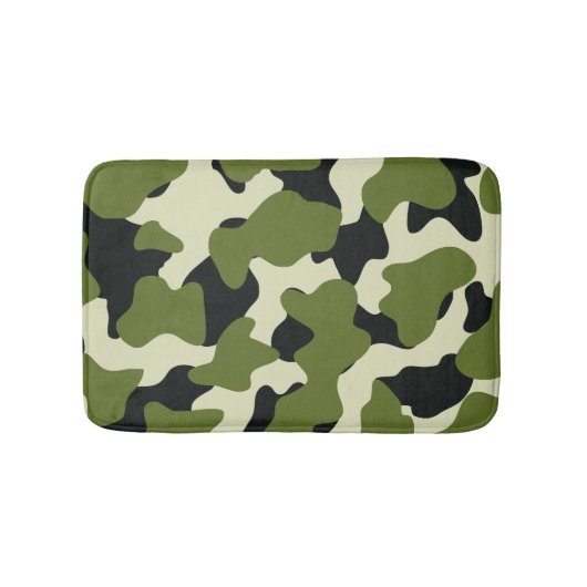 Groene Camo Koe Vlekken Badmat (Voorkant)