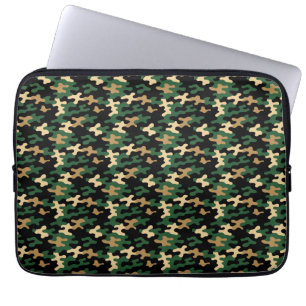 Groene Camo Laptop Sleeve