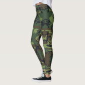 Groene camo-leggings leggings (Links)