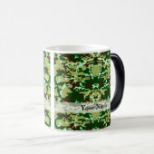 Groene camo magische mok (Voorkant rechts)