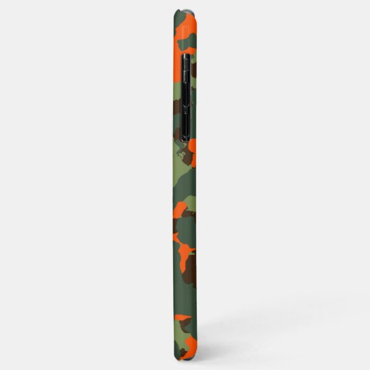 Groene Camo met Safety Blaze Oranje Case-Mate iPhone Case (Achterkant/links)