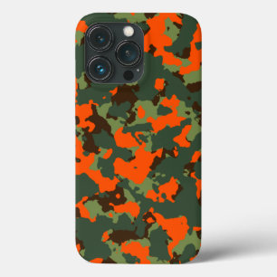 Groene Camo met Safety Blaze Oranje Case-Mate iPhone Case