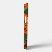 Groene Camo met Safety Blaze Oranje Case-Mate iPhone Case (Achterkant / Rechts)