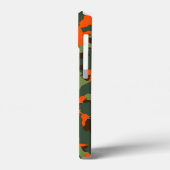 Groene Camo met Safety Blaze Oranje Case-Mate iPhone Case (Achterkant / Links)
