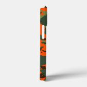 Groene Camo met Safety Blaze Oranje Case-Mate iPhone Case (Achterkant / Rechts)