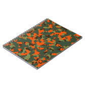 Groene Camo met Safety Blaze Oranje Notitieboek (Linkerzijde)