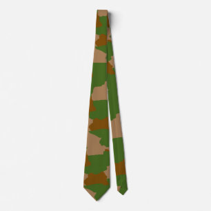 Groene Camo Militair Camouflage Stropdas