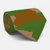 Groene Camo Militair Camouflage Stropdas (Opgerold)