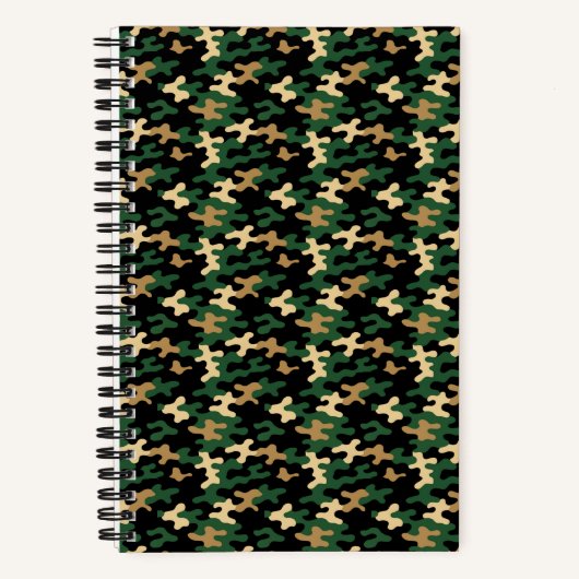 Groene Camo Notitieboek (Voorkant)