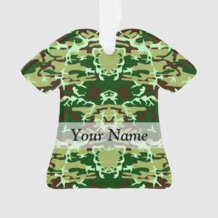 Groene camo ornament