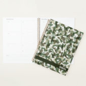 Groene Camo patroon in aardetinten met bruin Planner (Display)