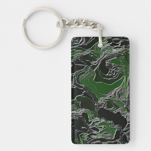 Groene Camo Sleutelhanger (Voorkant)