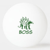 Groene Camo Stegosaurus Spiked Dinosaurus Pingpongbal (Achterkant)