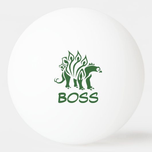 Groene Camo Stegosaurus Spiked Dinosaurus Pingpongbal (Achterkant)