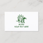 Groene Camo Stegosaurus Spiked Dinosaurus Visitekaartje (Voorkant)