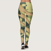 Groene camo, tijgerpatroon, Amerikaanse vlag voor  Leggings (Achterkant)