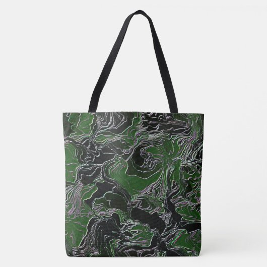Groene Camo Tote Bag (Voorkant)
