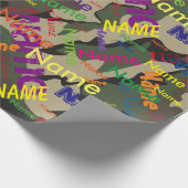 Groene Camo Voeg aangepaste omslagpapier toe Cadeaupapier (Hoek)