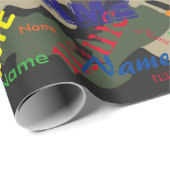 Groene Camo Voeg aangepaste omslagpapier toe Cadeaupapier (Rol Hoek)