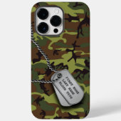 Groene Camo w/Dog Label Case-Mate iPhone Case (Achterkant)