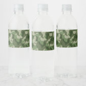 Groene Camo Waterfles Etiket (Flessen)