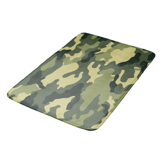 Groene camouflage badmat (Gekanteld)