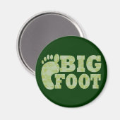 Groene camouflage Bigfoot tekst Magneet (Voorkant / Achterkant)