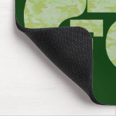 Groene camouflage Bigfoot tekst Muismat (Hoek)