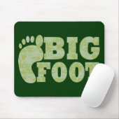 Groene camouflage Bigfoot tekst Muismat (Met muis)