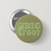 Groene camouflage Bigfoot tekst Ronde Button 5,7 Cm (Voorkant /achterkant)