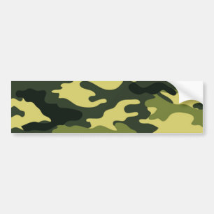 Groene camouflage bumpersticker