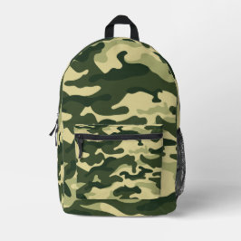Groene camouflage camo op maat gedrukte rugzak