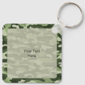 Groene Camouflage Custom Aluminium Sleutelhanger (Achterkant)